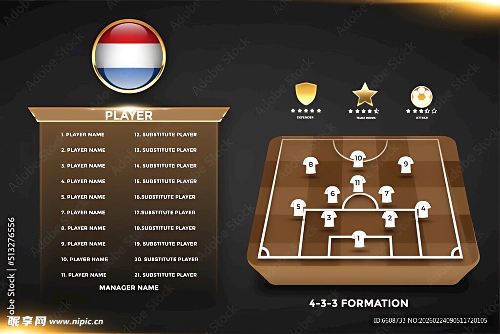 荷兰足球荣誉展示