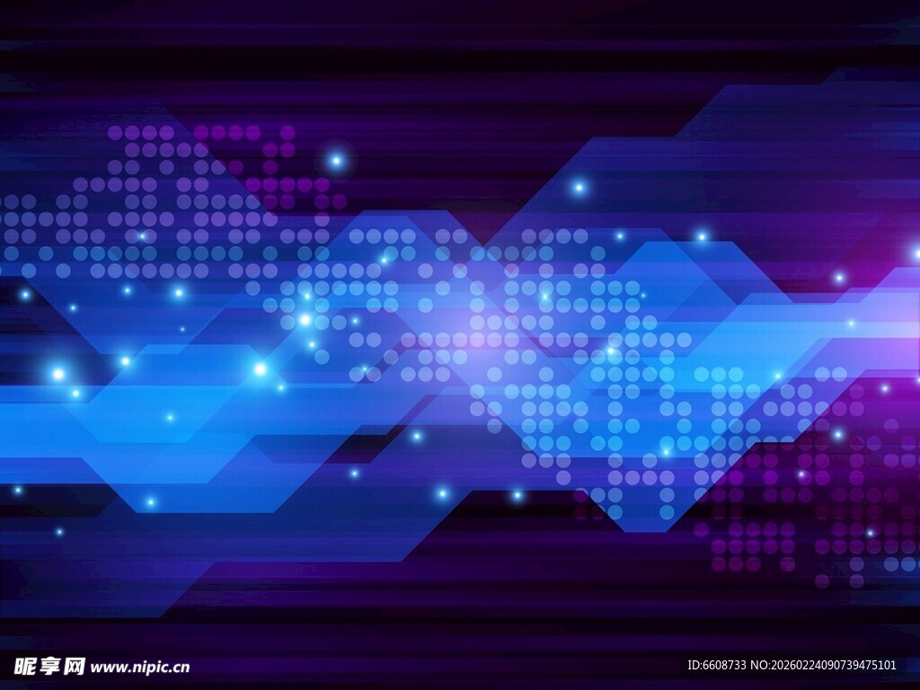 科技感炫彩数字背景图案