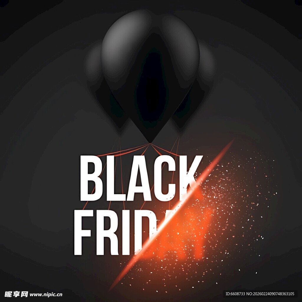 黑色星期五促销主题海报
