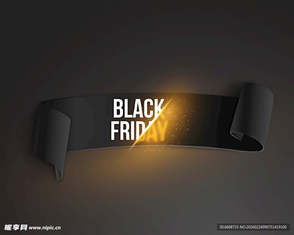 黑色星期五促销标识
