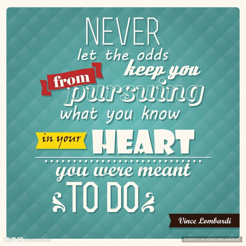 励志英文心灵语录背景图