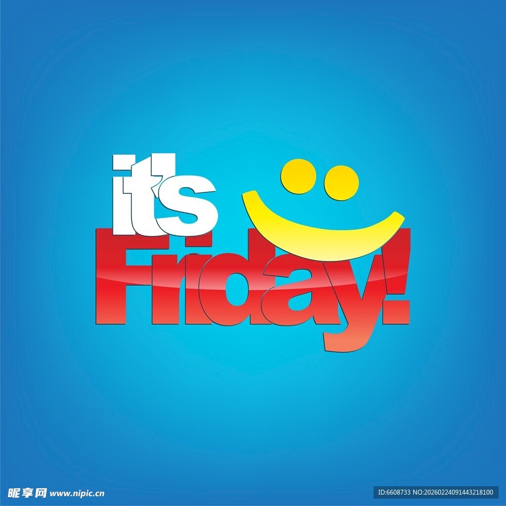 周五快乐标志设计