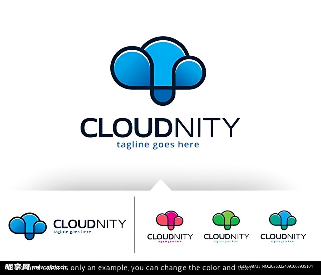 Cloudnity品牌标志设计
