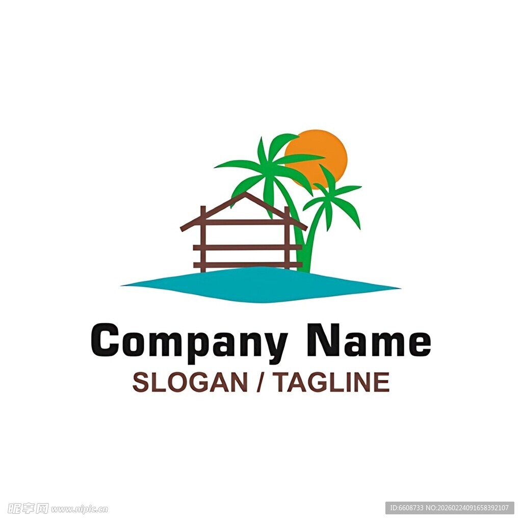 热带风情公司标志设计