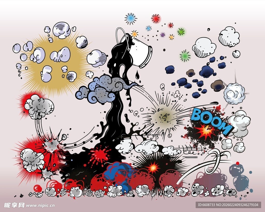 抽象艺术人物插画作品