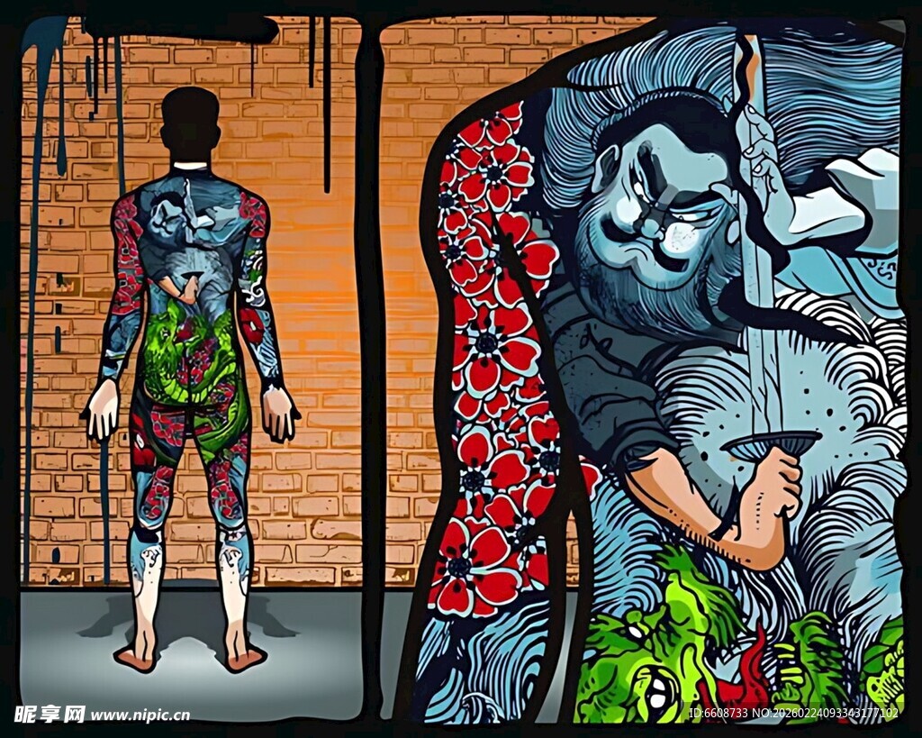 街头涂鸦艺术中的人物形象