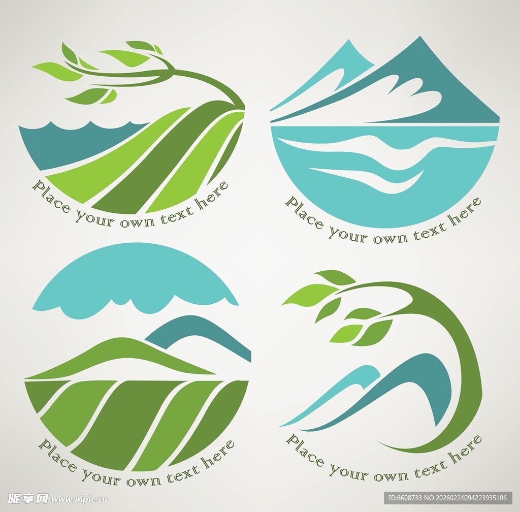 自然风景主题标志设计