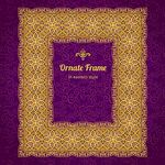 紫色华丽装饰性边框图案