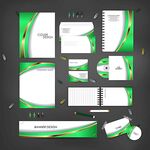 绿色动感企业品牌视觉套件