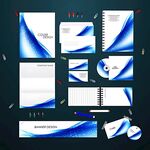 蓝白渐变企业品牌视觉设计