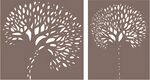 抽象树图案设计