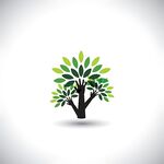 简约树形图标设计