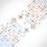 科技感流程图设计元素