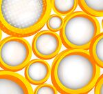 橙色圆圈背景图案