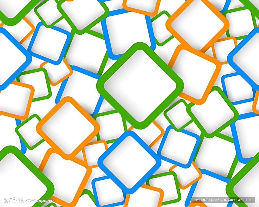 多彩方形图案背景