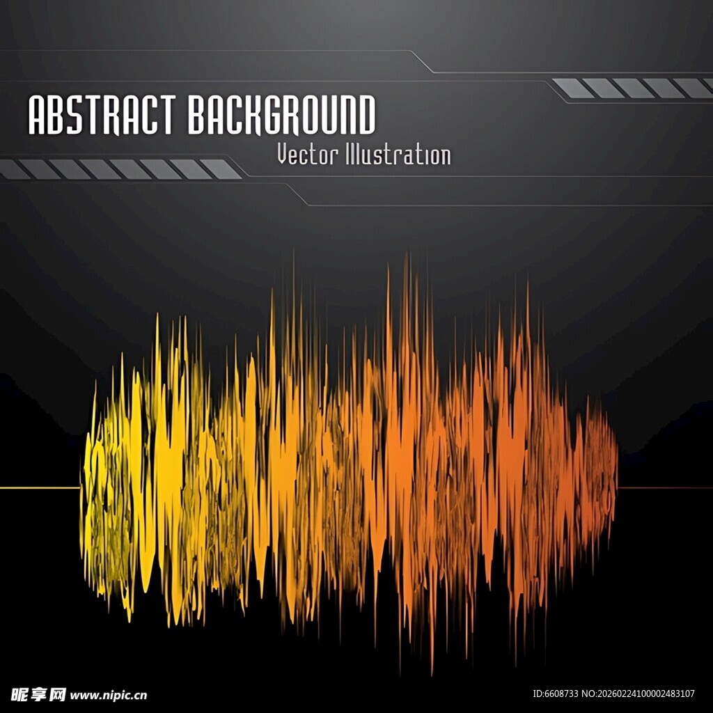 动感音乐声波抽象背景图