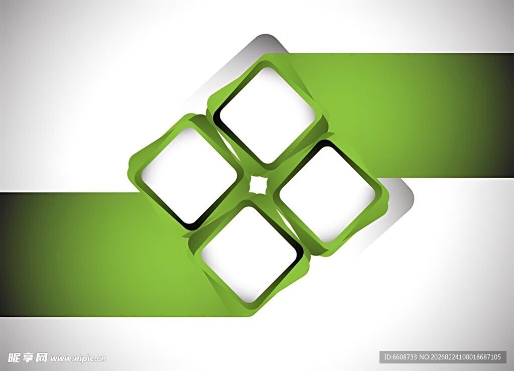 绿色几何图形背景图案