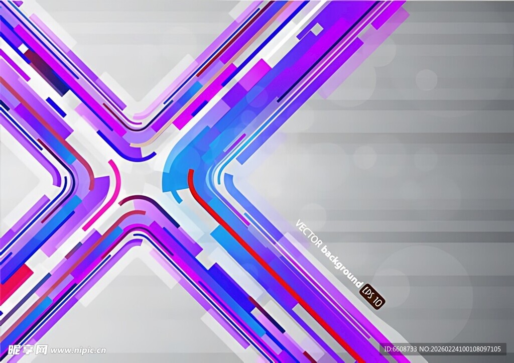 炫彩交叉通道科技感画面