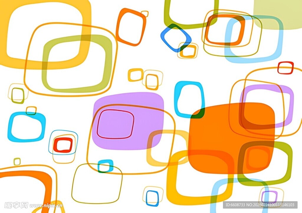 多彩几何图形背景图案