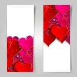 爱心装饰横幅模板