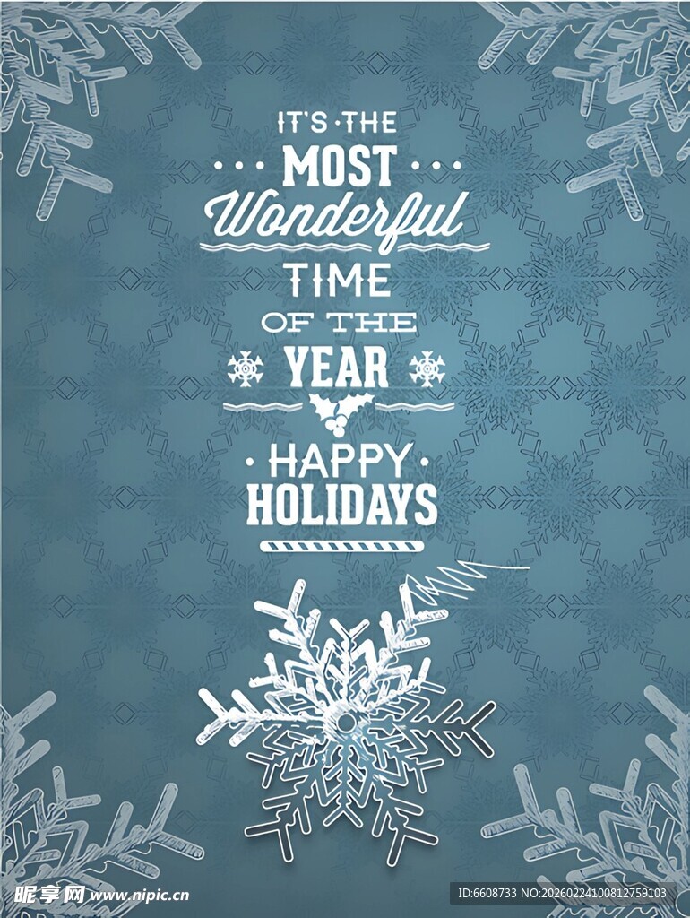 圣诞节日祝福背景图