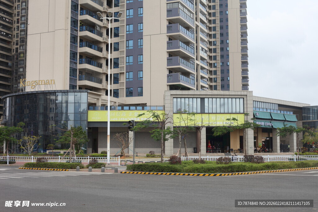 现代高层商住建筑外观