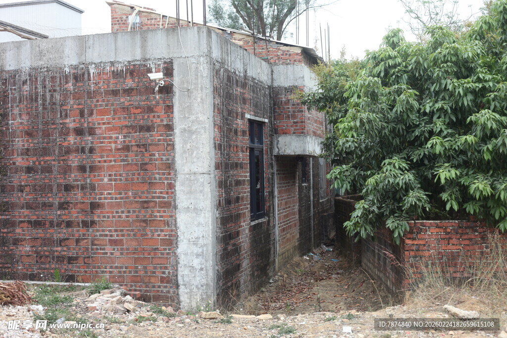 砖砌房屋建筑施工现场