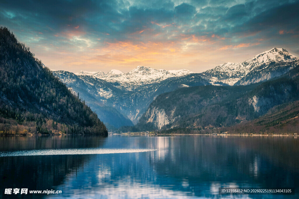 壮丽山水湖景自然风光