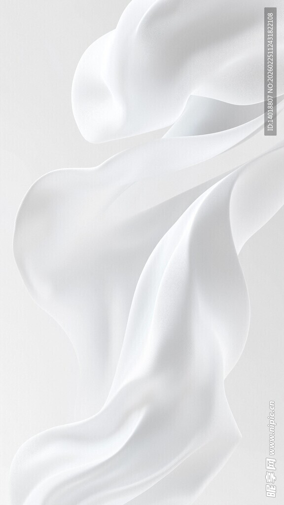 白色绸缎