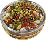 外婆菜炒鸡蛋木桶饭