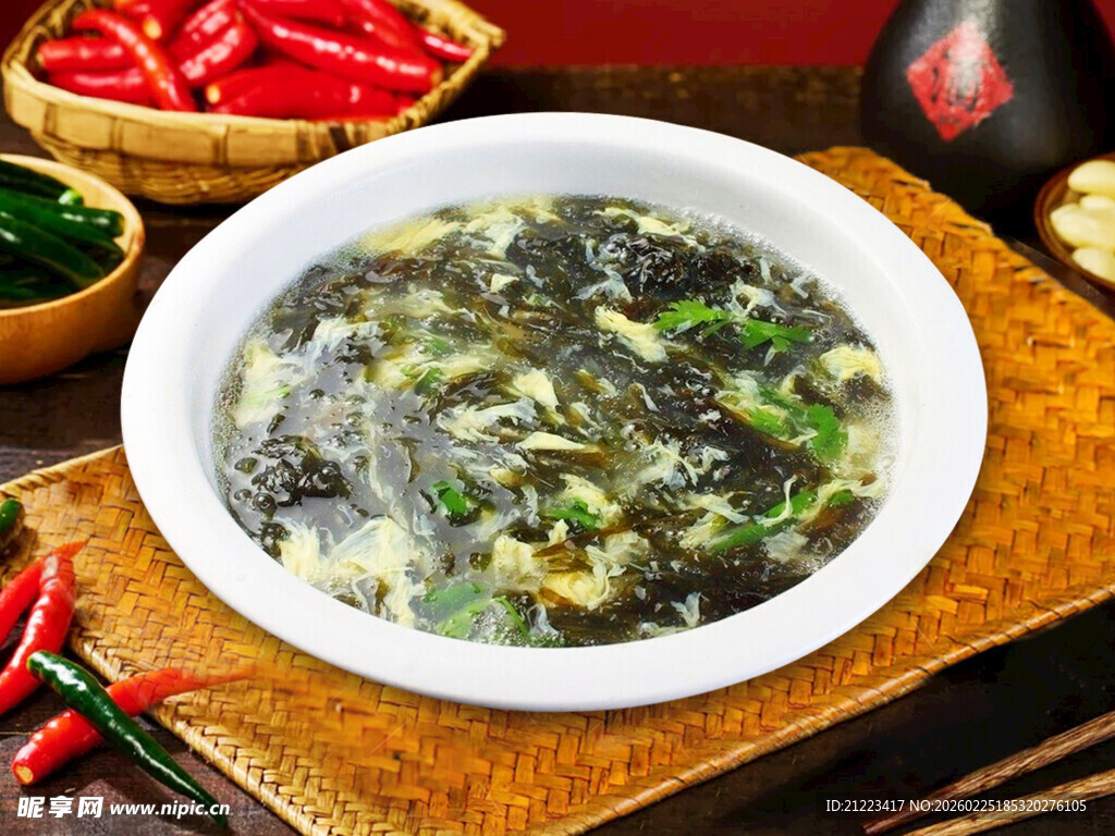 美味紫菜蛋花汤