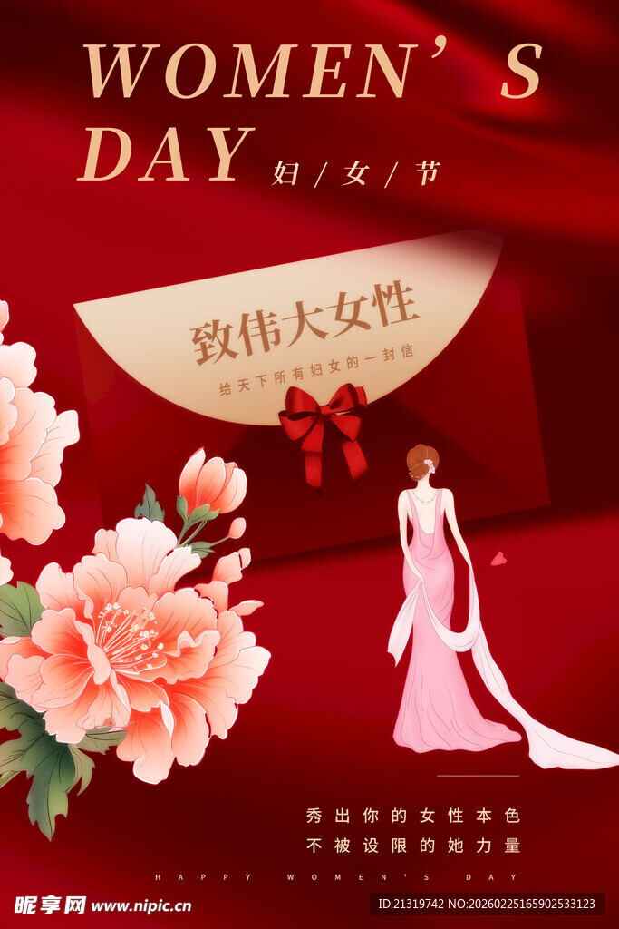 妇女节大气海报