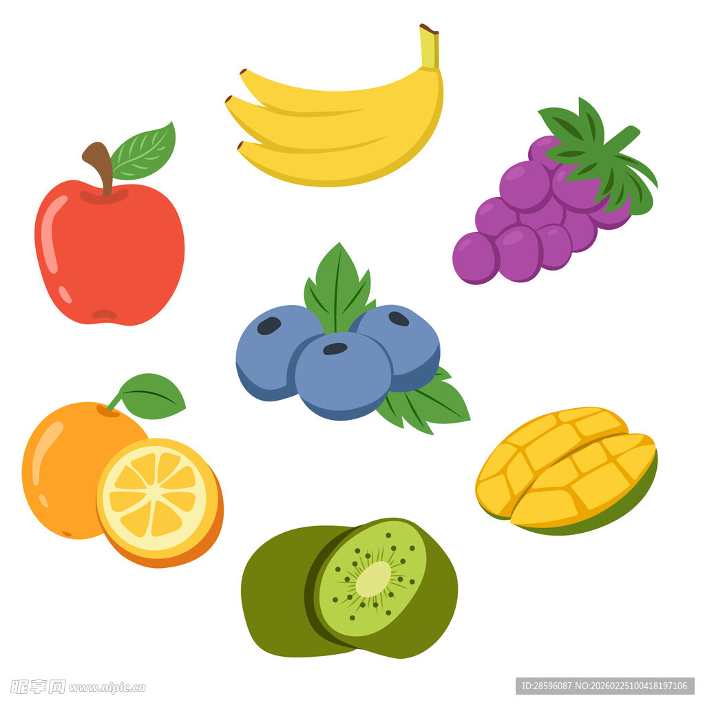 新鲜水果插画