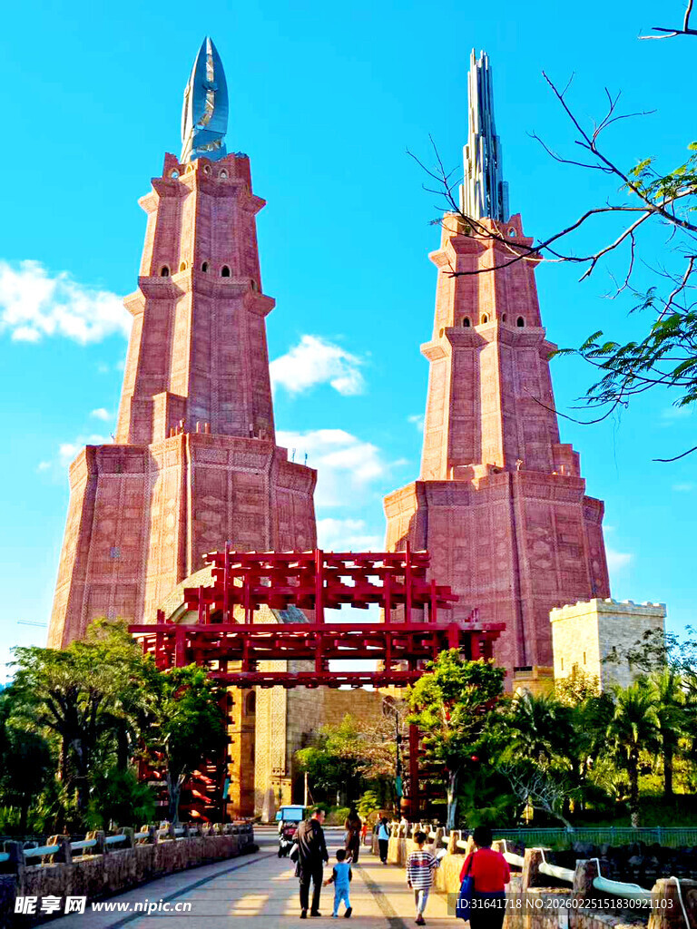 长影100地标建筑景观