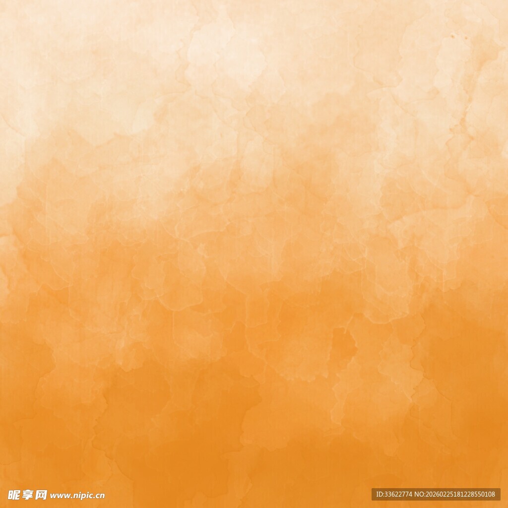 暖橙色水彩背景纹理