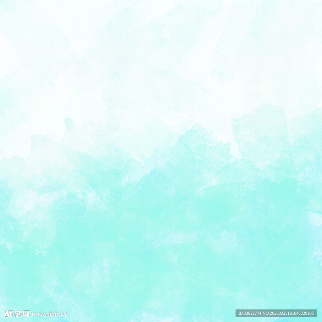 淡蓝渐变水彩风格背景图