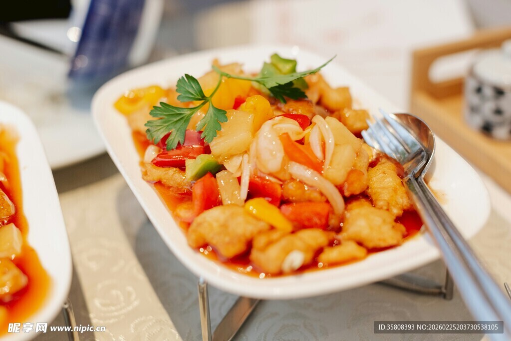 美味虾仁蔬菜拼盘