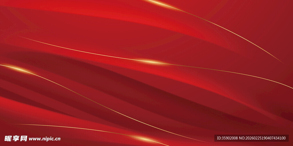 红色动感线条背景图