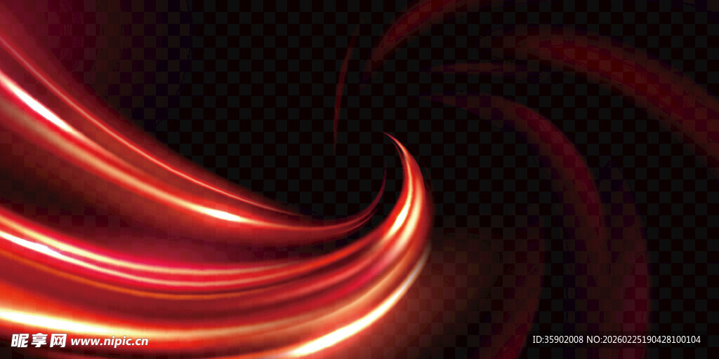 红色炫光动感漩涡背景