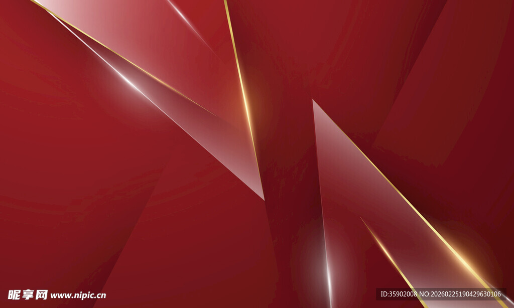 红色金属质感抽象背景图