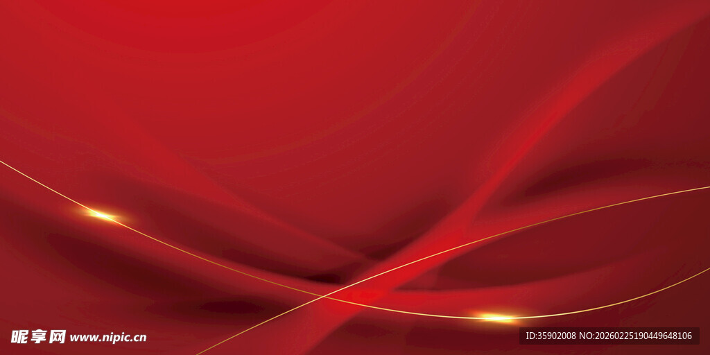 红色动感流光背景图