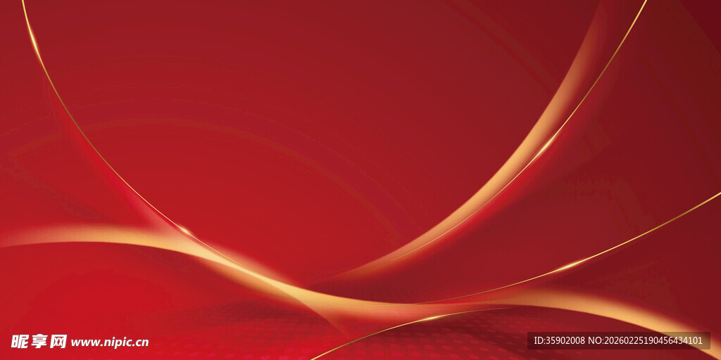红色动感线条背景图