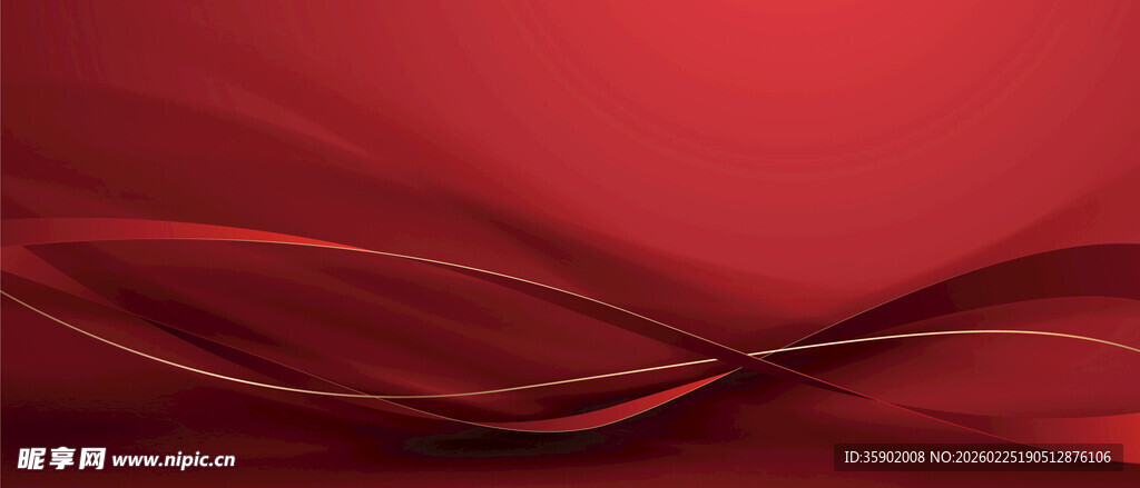 红色动感线条背景图