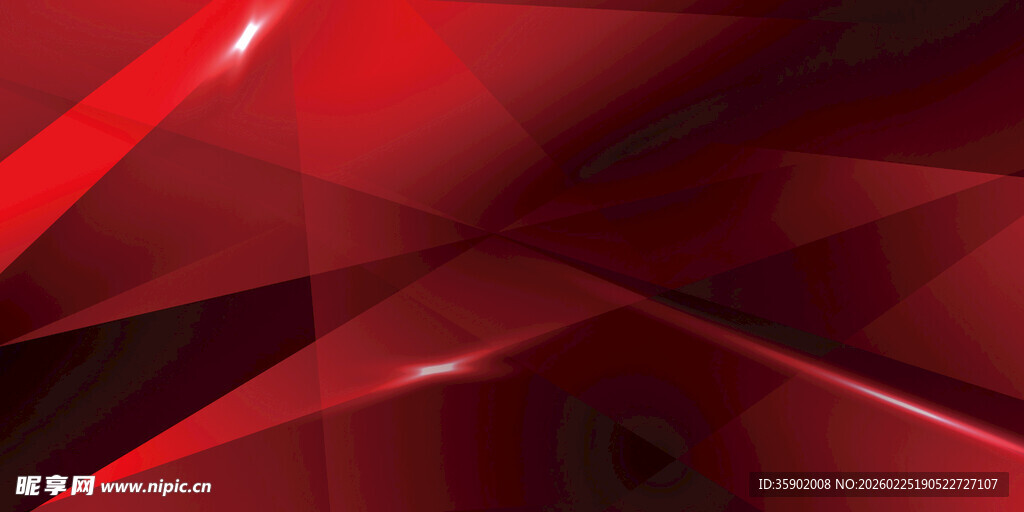 红色几何抽象背景图案
