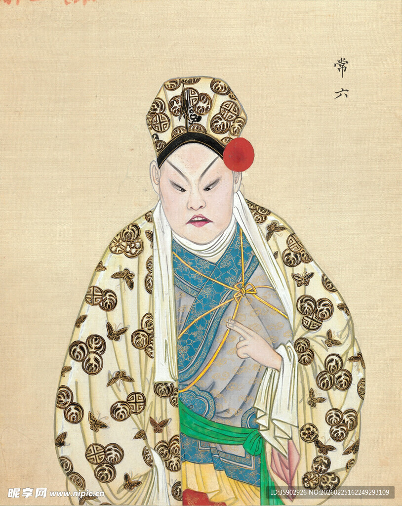 古代戏曲人物扮相画像