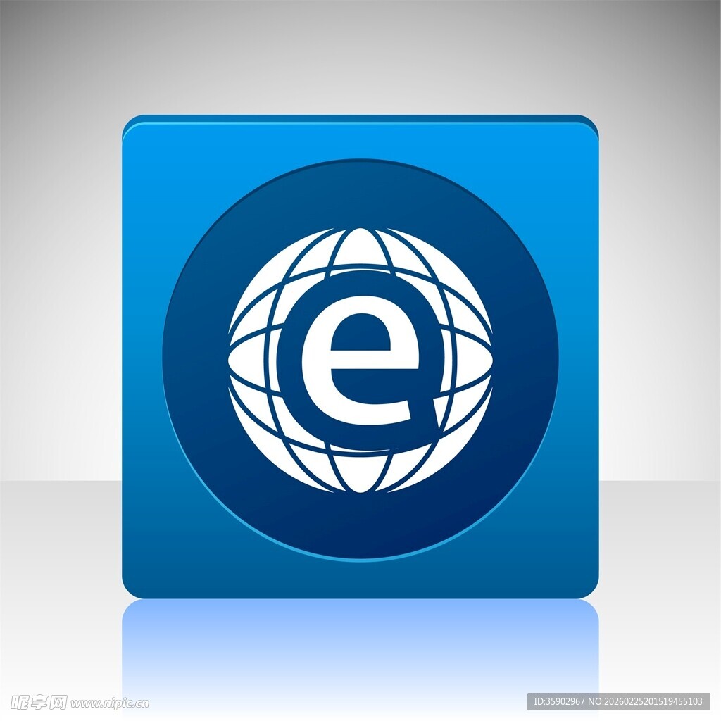 蓝色IE浏览器图标