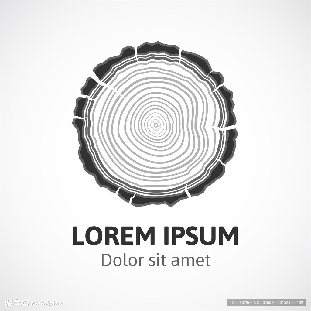 树轮简约图标设计