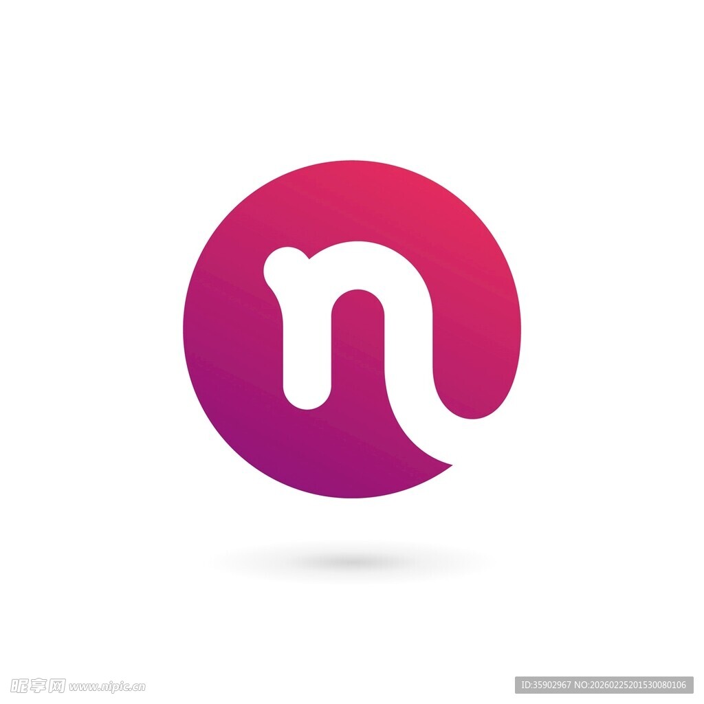 简约字母n标志设计