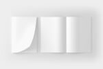空白A4折页设计展示样机