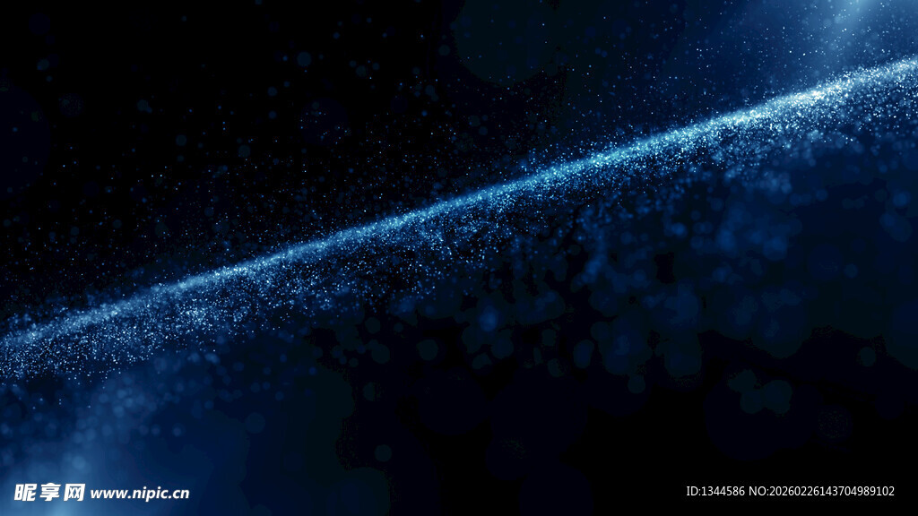 神秘蓝光宇宙景象